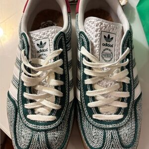 Adidas Gazelles - Sean Witherspoon collab, Forest Green and White Hemp Sneakers